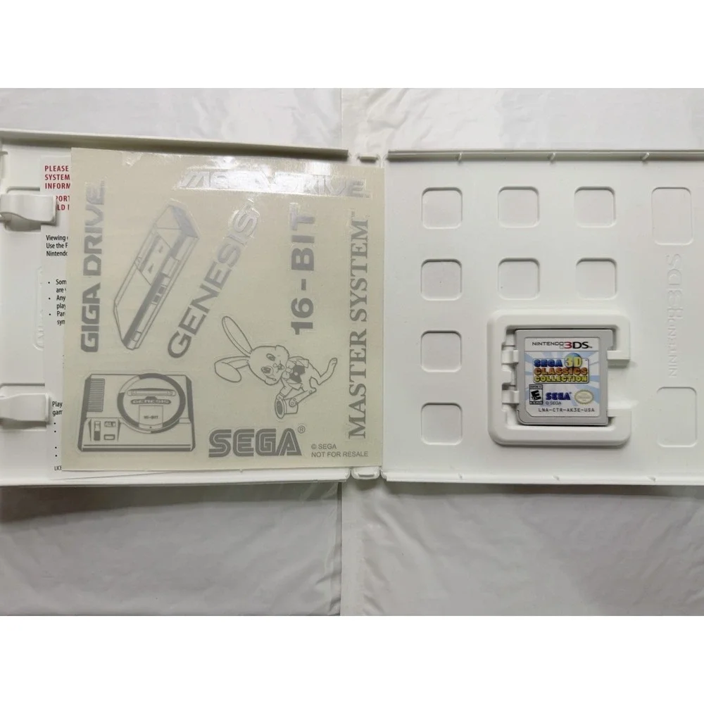 Sega 3D Classics Collection (Nintendo 3DS) - Complete CIB With Sticker Sheet!